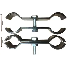 GRASEKAMP Pavillon Verbinder-set Schwarz Stahl