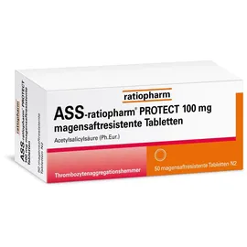 ASS-ratiopharm PROTECT 100 mg magensaftresistente Tabletten 50 St.