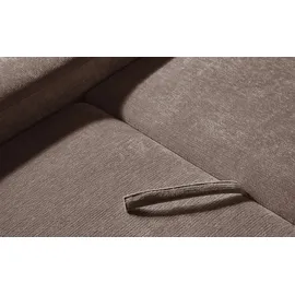 Uno Ecksofa mit Schlaffunktion Bouli ¦ braun ¦ Maße (cm): B: 264 H: 105 T: 162.0