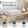 Beautissu Sitzkissen 40 x 40 x 8 cm beige 4-tlg.