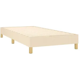 vidaXL Boxspringbett 90 x 200 cm Creme