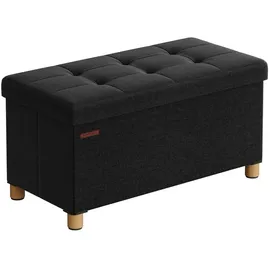 Songmics Sitzbank 38 x 76 x 40 cm schwarz