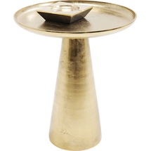 Kare Beistelltisch Plateau Uno Brass Ø45cm