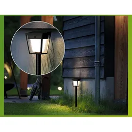 Philips Außenstandleuchte Kunststoff 69,3 cm Solar schwarz