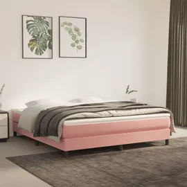vidaXL Boxspringbett 160 x 200 cm Rosa