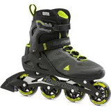 Rollerblade Macroblade 80 Inlineskate, Black/Lime, 240