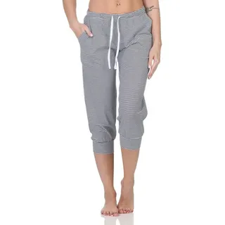 normann Schlafanzug Pyjama Gestreift Blau 40-42