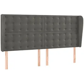 vidaXL Boxspringbett 180 x 200 cm Dunkelgrau
