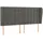 vidaXL Boxspringbett 180 x 200 cm Dunkelgrau