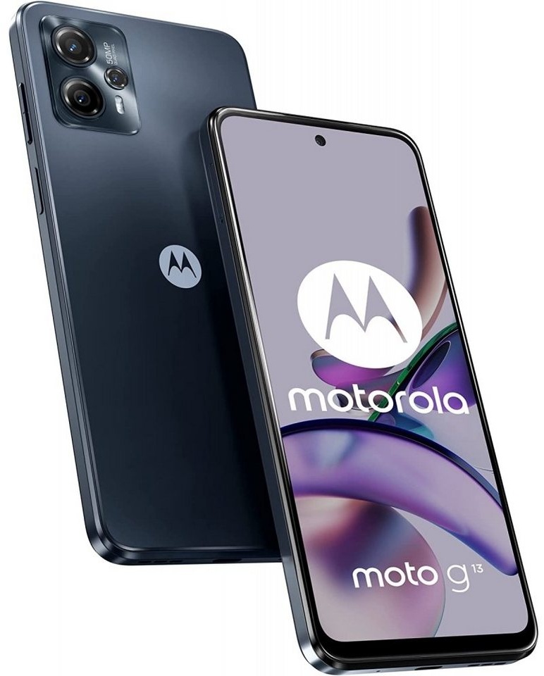 Motorola XT2331-2 Moto G13 128 GB / 4 GB - Smartphone - matte charcoal Smartphone (6,5 Zoll, 128 GB Speicherplatz) schwarz