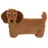 Out of the Blue Dackel Körnerkissen mit Weizenfüllung - Dachshund Wärmekissen für Kinder