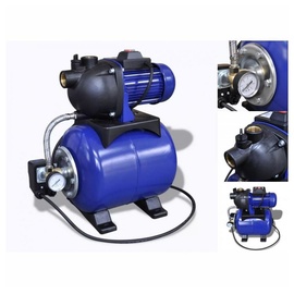 vidaXL Hauswasserwerk Gartenpumpe Motorpumpe Pumpe Elektronik 1200w Blau