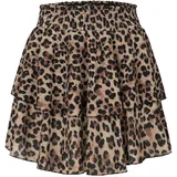 cloud5ive Miniröcke Damen Animalprint Braun/Schwarz L