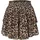 cloud5ive Miniröcke Damen Animalprint Braun/Schwarz L