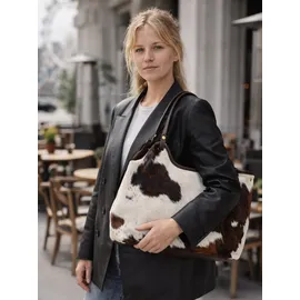 Allgäu Rebell Muuh Schultertasche Leder Brown