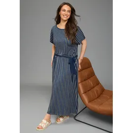 laura scott curve Maxikleid Gestreift Beige/Blau 52