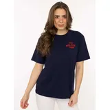 Zwillingsherz T-Shirt Feel Good Club Blau 36/38