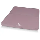 Knuffelwuff Hundematte Tacoma Orthopädisch Faltbar Velours 140 x 120cm Rosa