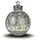 Formano Deko-Kugel Silber- Frosty 35cm mit LED Licht Timer Beleuchtete Glaskugel - Weihnachtsdekoration Tisch Regal Deko-Kugel 6h/18h Timer Weihnachtskugel zum Stellen