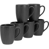 CreaTable Kaffeetasse 0,3 l Schwarz 6 St.