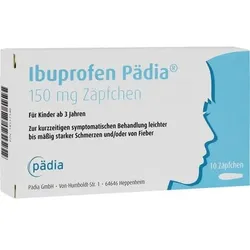 IBUPROFEN Pädia 150 mg Zäpfchen 10 St