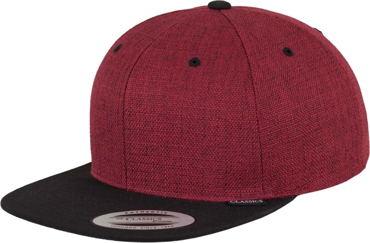 FLEXFIT Unisex 6-Panel Snapback Kappe Flache Cap 6089ML
