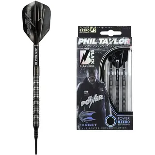 Target Darts Phil Taylor Power 8-Zero Black P8z2 19g 80% Wolfram Softdarts-Set Dartpfeile Soft-Dartpfeile 19G Schwarz