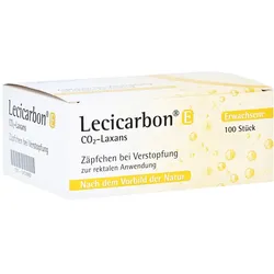 Lecicarbon E CO2-Laxans Erwachsenensuppositorien 100 St
