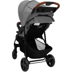 Kombi-Kinderwagen 2-in-1 – Komfortabler Buggy und Kinderwagen in Hellgrau