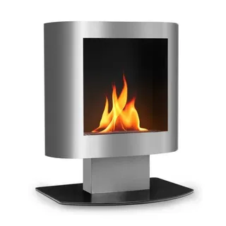 oneConcept Phantasma Tower Ethanol-Kamin Sicherheitsbrenner Löschhilfe Edelstahl