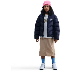 Nike NSW ADP Steppjacke Kinder in midnight navy-white, Größe 140/146 - blau