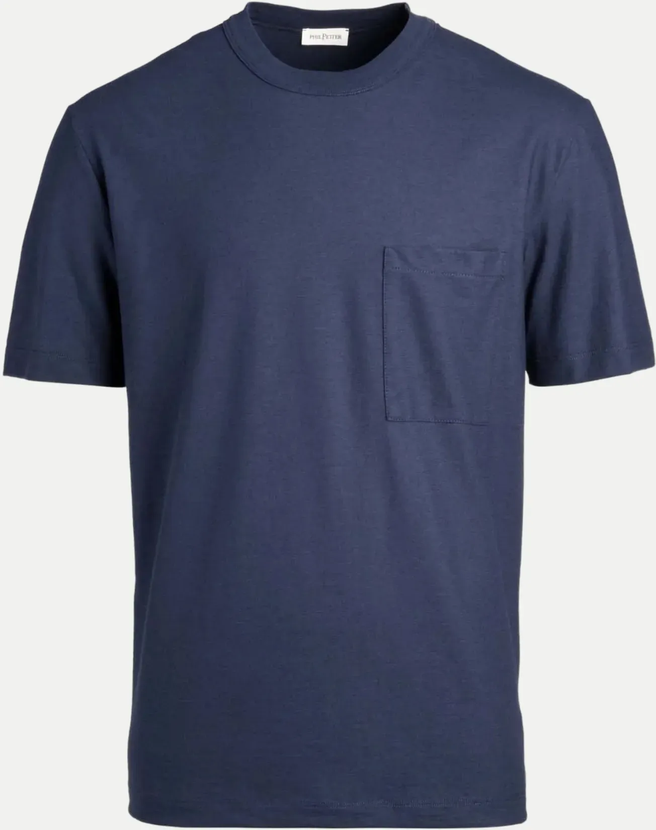 T-Shirt mit Brusttasche Blau L