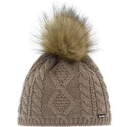 EISBÄR Damen Mütze Nelia Lux, beigemele/real, ONE SIZE