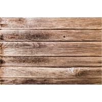 NOOR LIVING Platzset »Platzmatte Holzdesign«, (Set, 6 St.), Tischset mit Holzmotiv, braun