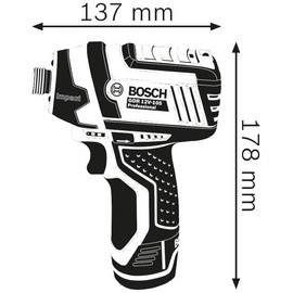 Bosch GDR 12V-105 Professional inkl. 2 x 2,0 Ah + L-Boxx (06019A6977)