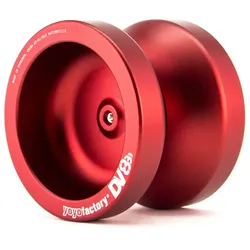 YoYoFactory DV888 - YoYo für Beginner Fortgeschrittene und Profis Ø 50 mm B 40.5 mm 67 g rot mit patentiertem Spielsystem