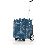 reisenthel carrycruiser Tragbarer Einkaufstrolley mit stabilem Aluminiumrahmen, Schultergurt und herausnehmbarer Netz-Innentasche Aus wasserabweisendem Material, Couleur:Bandana Blue