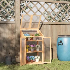 Outsunny Frühbeet Holz, 50x120x70 cm, Gartenzubehör, Gartenpflege