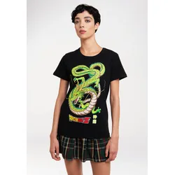 T-Shirt LOGOSHIRT "Dragonball Z - Shenlong", Damen, Gr. XXL, schwarz, 100% Baumwolle, bedruckt, casual, normal, Rundhals, Kurzarm, Shirts, mit lizenziertem Print
