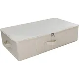 luxuskollektion Unterbett Aufbewahrungsbox 70 x 40 x 18 cm 2-tlg. Beige