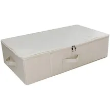 luxuskollektion Unterbett Aufbewahrungsbox 70 x 40 x 18 cm 2-tlg. Beige