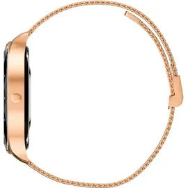 Maxcom Crystal Harmony BT 40 mm Kunststoffgehäuse Gold/Rosa Sportarmband Rosa S/M