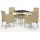 vidaXL Garten-Essgruppe 5-tlg. beige 3058320