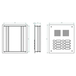 Grothe Türstation V2A TS 788 2-4