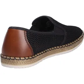 Rieker Espadrilles Herren Schwarz/Braun 45