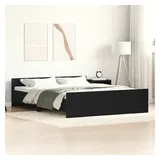 vidaXL Bettgestell 160 x 200 cm Schwarz