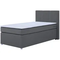 Roller Boxspringbett - silver - H3 - Bonell-Federkern -