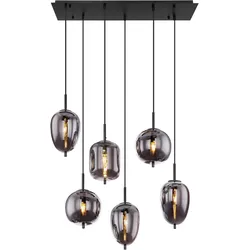 GLOBO LIGHTING Hängeleuchte "BLACKY", schwarz, Lampen, 2700lm Output
