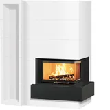 Studio-Serie 12/45.25.0 11 kW - Nero Assoluto satiniert - Radiante 550/20/45-66.44H ECOplus - mit Regal - rechts offen