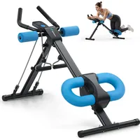 Merach Bauchmuskeltrainer – LCD-Display, 5 Höheneinstellungen & 2 Neigungswinkel,